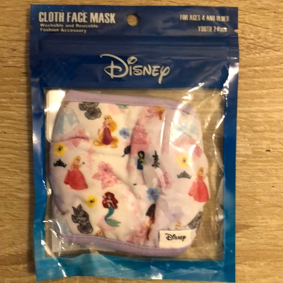 Disney Other - Kids 2 pack face masks Disney princesses